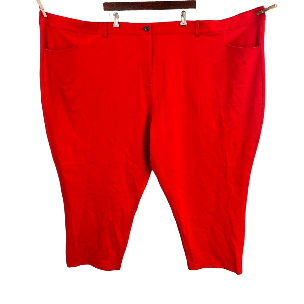 Universal Standard Red Stretchy Knit Dress Pants Size 4XL / 38W-40W New